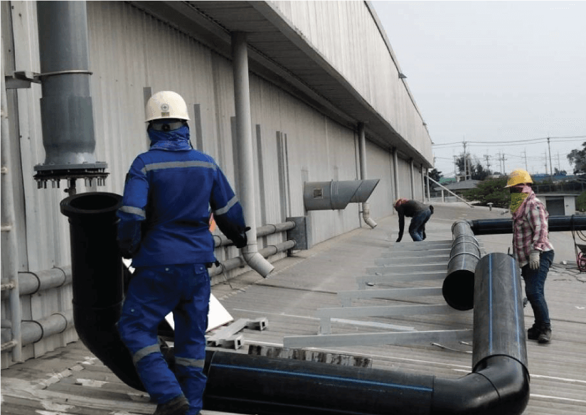 - Fabrication and Installation - Piping work - Structures work - Tank work - Ducting work - Insulation hot and cold for pipe & tank - Remove and Installation equipment - Remove and Demolish equipment - Equipment transportion - Lifting plan - Method statement plan - Schedule plan